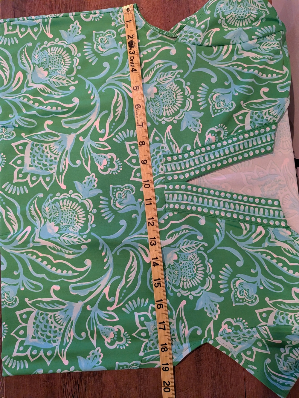 Talbots Green and White Floral Midi Dress - Picture 3 of 6
